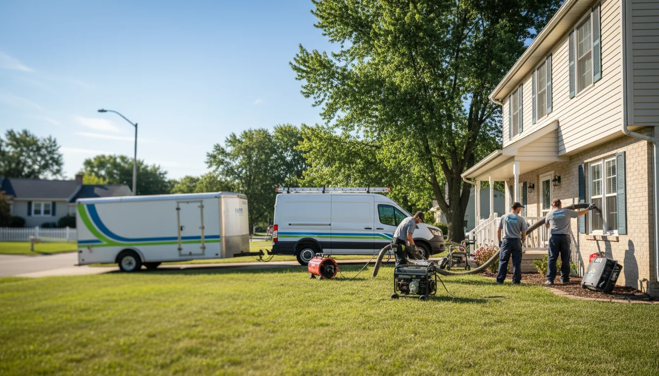 Flooded Basement Restoration And Cleanup With Repair in Mulberry, KS near me